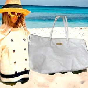Lilly Pulitzer White Vinyl Tote